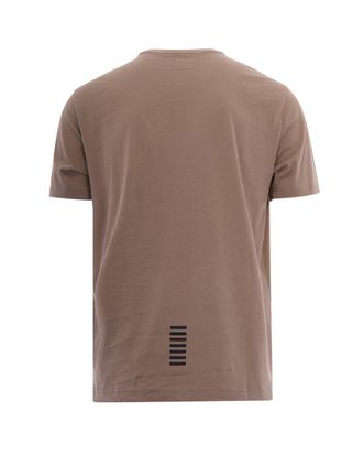 Emporio Armani Mens T-Shirt Core Identity Roasted Cashew Cotton T-Shirts And Polos