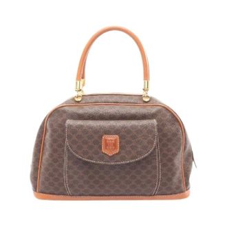 Celine Pre-owned Handbags, female, Brown, Size: ONE SIZE Pre-owned Macadam Coated Canvas Handbag