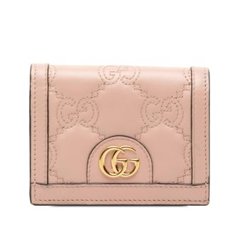 Gucci Pink Leather Wallet (Bi-Fold) (Pre-Owned)