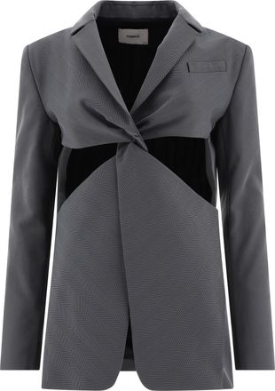 Coperni Twisted Cut Out Tailored Jacket