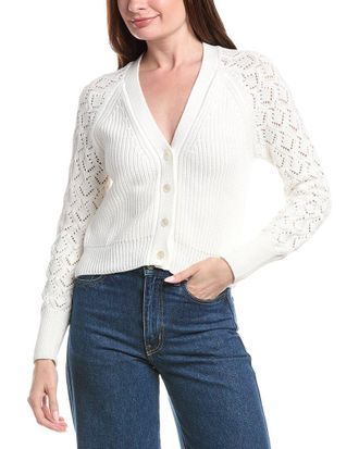Isla Demi Pointelle Sleeve Cardigan