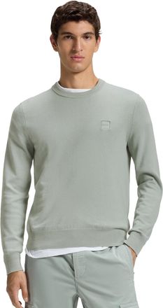HUGO BOSS Boss Orange trui ronde hals lichtgroen katoen