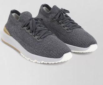 Brunello Cucinelli cotton lace-up sneakers