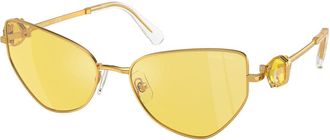 Swarovski SK7003 400785 Womens Sunglasses Gold Size 57
