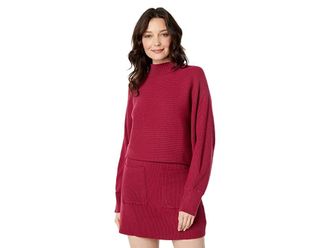 En Saison Lisette Pullover Sweater Womens Clothing Fuchsia : XS, Nylon/Polyester/Viscose