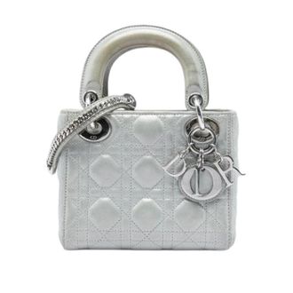 Dior Pre-owned Leather dior-bags - Dames - Pre-owned - Grijs - Maat: ONE Size Leer