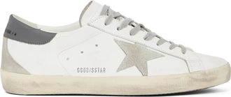 Golden Goose Leather Low-Top Sneakers with Suede Accents
