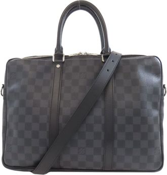 Louis Vuitton Damier Graphite Damier Graphite Damier Canvas Briefcase (Pre-Owned)
