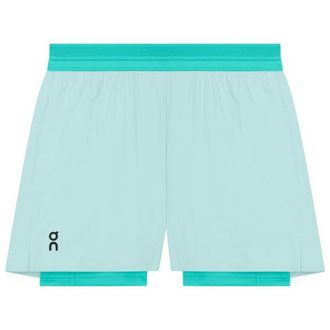 On 3 Performance 2/1 Shorts Laufshorts f&uuml;r Damen | blau