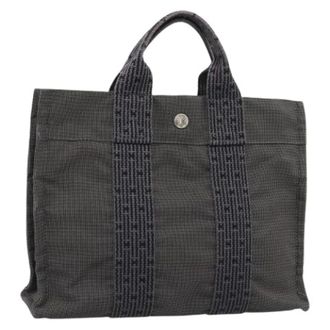 Herm&egrave;s Borsa Tote Vintage Pre-owned in Tela - - Pre-owned - Donna - Grigio - ONE SIZE