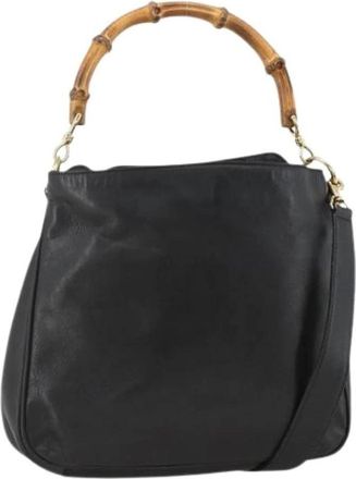 Gucci Pre-owned Vintage Handtas - Dames - Vintage Handtas - Zwart - ONE Size - Leer - Vintage