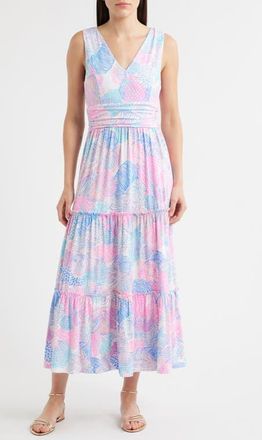 Lilly Pulitzer Skylar Midi Dress in Multi Roar Of The Seas at Nordstrom, Size X-Small