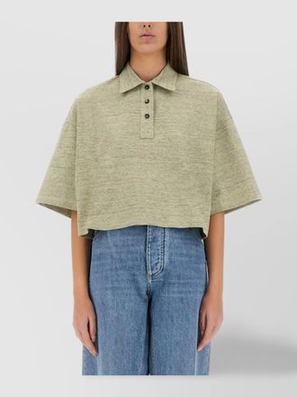 Bottega Veneta cotton piqu&eacute; polo shirt