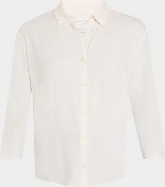 Majestic Filatures Soft Touch Semi-Relaxed Button-Front Shirt