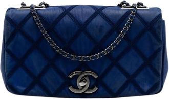 Chanel Borsa a spalla vintage pre-owned con patta - - Pre-owned - Donna - Blu - ONE SIZE