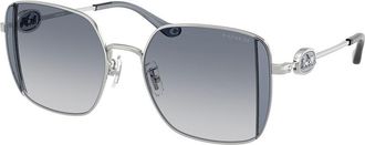 Coach HC7177B CAD72 900135 Womens Sunglasses Silver Size 51