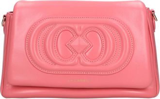 La Carrie Giant Logo Stephy Leren Tas - Dames - Schoudertassen - Roze - ONE Size - Leer - Tassen