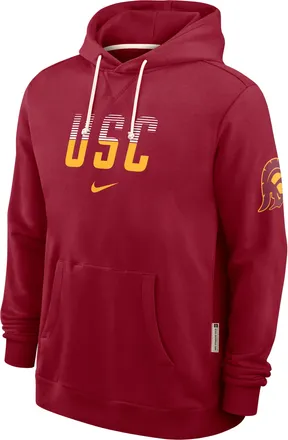 Nike USC Sideline Standard Issue Nike Mens Dri-FIT College Pullover Hoodie in Red | 03AZ69WSCJ-8DF