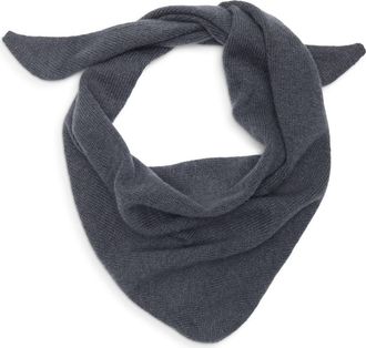 Johnstons of Elgin Reel Cashmere Triangle Scarf in Crane Grey Sa7216 at Nordstrom
