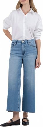 Kut from the Kloth Meg Wide Leg Jeans In Blue