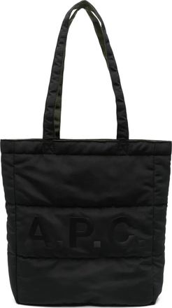 A.P.C. Borsa tote trapuntata - Nero