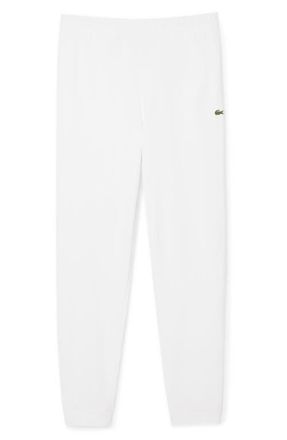 Lacoste Light Fleece Joggers in White at Nordstrom, Size 5