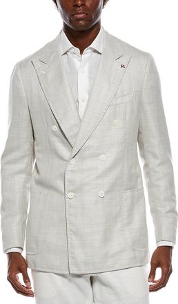 Isaia Domenico Wool, Silk, & Linen-Blend Blazer
