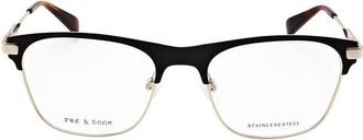 Rag & Bone Mens Black Cat Eye Eyeglass Frames RNB7063/G-1