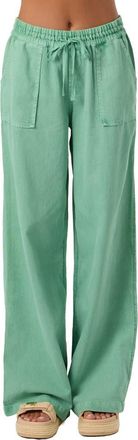 O'Neill Sevie 2 Drawstring Cotton Twill Pants in Green at Nordstrom, Size X-Small