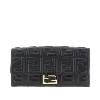 Fendi Baguette nappa leather clutch/wallet Woman One Size