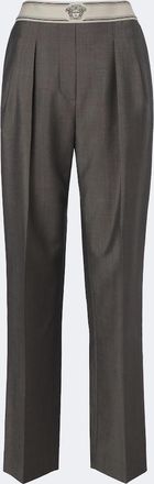 Versace Wool and mohair straight pants