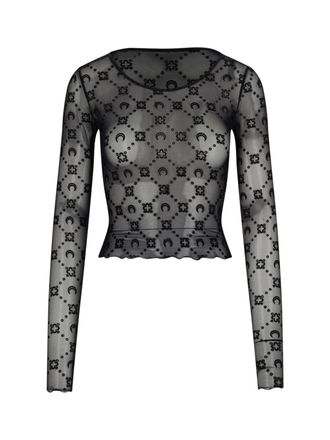 Marine Serre moonogoram Crop Top