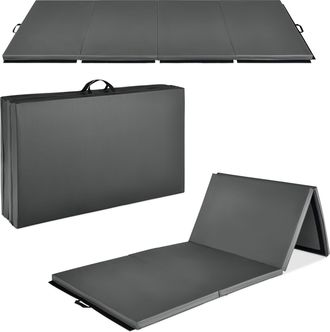 Best Choice Products 10ftx4ftx2in Folding Gymnastics Mat 4-Panel Exercise Workout Floor Mats w/ Handles