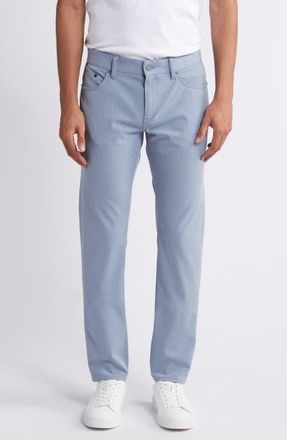 BOSS Delaware Slim Fit Five Pocket Pants in Light Blue at Nordstrom, Size 34 X 32