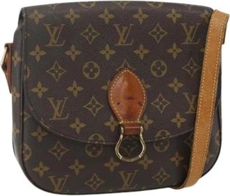 Louis Vuitton Pre-owned Canvas Cross Body Tas - Dames - Vintage Schoudertas - Bruin - ONE Size - Vintage