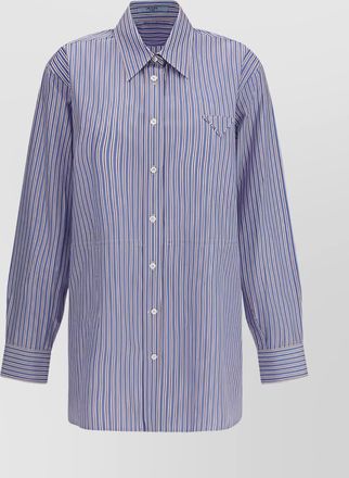 Prada striped shirt chest pocket