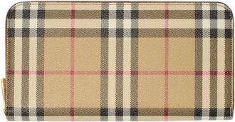 Burberry H26 Portemonnee - Dames - Portefeuilles - Beige - ONE Size - Katoen - Accessoires
