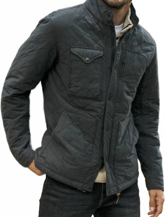 Relwen Quilted Tanker Jacket In Navy