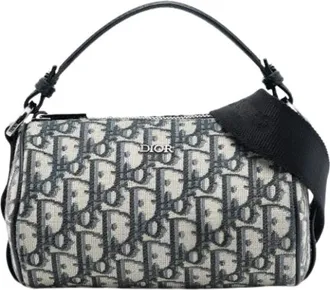 Dior Pre-owned Mini Bags, female, Blue, Size: ONE SIZE Pre-owned Canvas Mini Bag