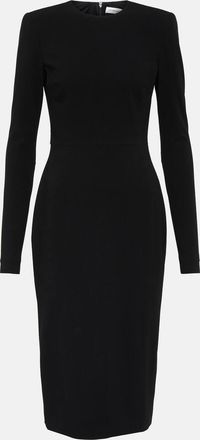 Victoria Beckham Wool crepe midi dress