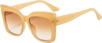 Generic Large Frame Mens Vacation Sunglasses Commuting Womens Outdoor Driving Sunglasses(Orange)