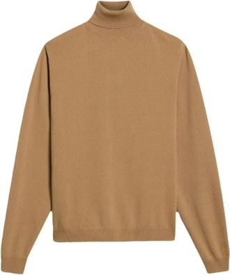 Woolrich Dolcevita in lana dagnello Gg12 - - Knitwear - Uomo - Marrone - L
