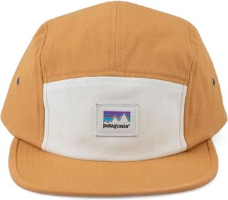 Patagonia logo-patch hat - unisex - Organic Cotton/Recycled Polyester - One Size - Yellow