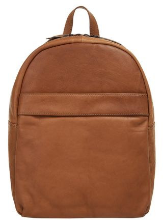 X-zone Laptoprucksack X-ZONE, Gr. B/H/T: 30cm x 23cm x 8cm, onesize, braun (cognac), Leder, Rindsleder, unifarben, Rucks&auml;cke Laptoprucksack, echt Leder