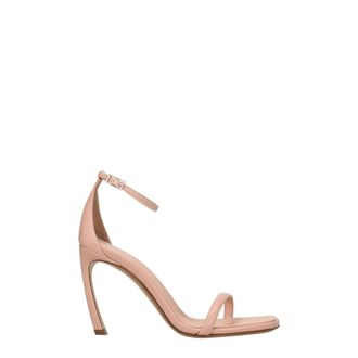 Lanvin Pink Leather Stiletto Heel Womens Sandals