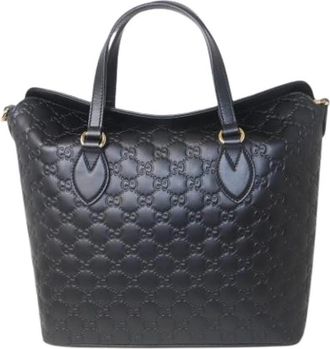 Gucci Pre-owned Vintage Tote Bag - Dames - Vintage Shopper - Zwart - ONE Size - Vintage