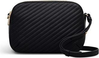 Radley London Dukes Place - Diagonal Quilt Medium Ziptop Crossbody Bag in Black at Nordstrom