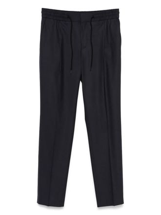 HUGO BOSS slim-cut trousers - men - Wool/Polyester/Elastane/Polyester/Cotton - 48 - Blue