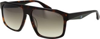 BMW Brown Plastic Mens Sunglasses