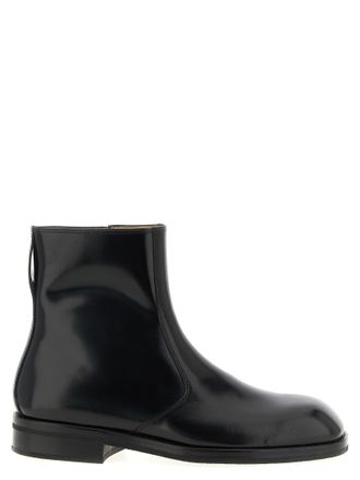 Christophe Lemaire Leather Ankle Boots